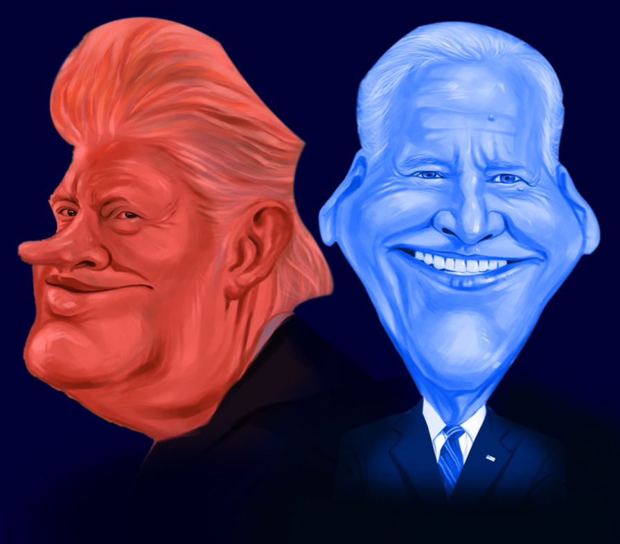 Trump-Red-Biden-Blue-campaign-#30DaysToWin